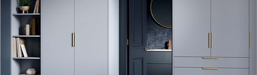 Light blue wardrobe doors