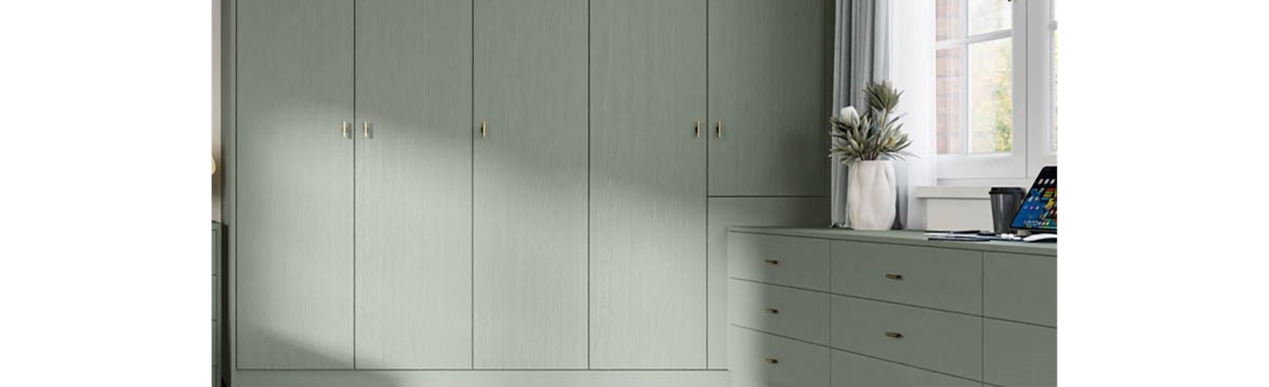 Venice slab wardrobe doors