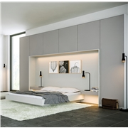 Zurfiz Supermatt Dust Grey & Supermatt Light Grey Fitted Bedroom