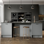 Firbeck Supermatt Graphite and Dust Grey Fitted Kitchen