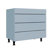 Four Drawer Chest with Narrow Top Drawer