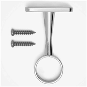 Hanging Rail Centre Support in Chrome