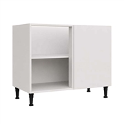 highline kitchen corner base unit with adjustable shelf and black legs