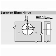 Overlay Hinge Application Fitting