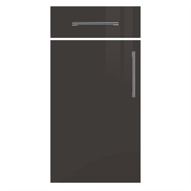 Firbeck Supergloss Graphite Kitchen Doors