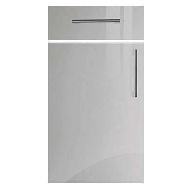 Firbeck Kitchen Doors Supergloss Light Grey