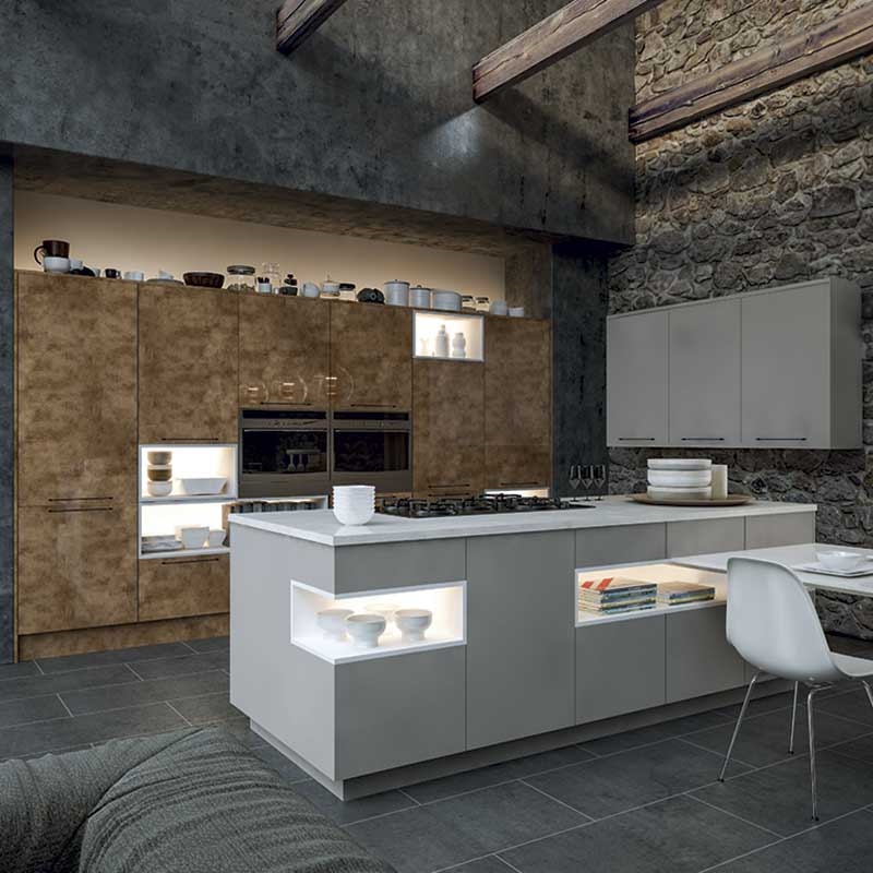 Zurfiz Ultra Gloss Copperleaf Kitchen Doors