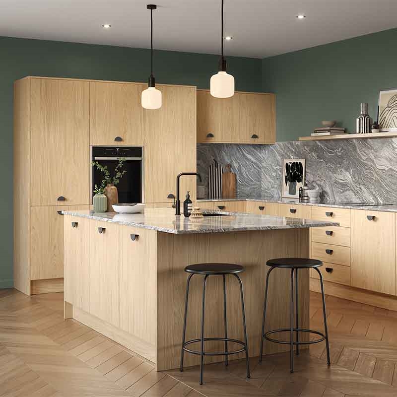 Valore Light Natural Casella Oak Kitchen Doors