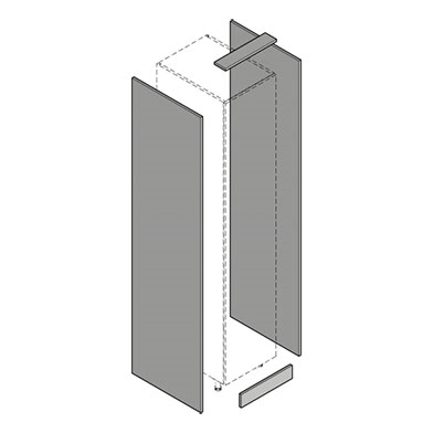 Clad Pack for 450mm Wardrobe