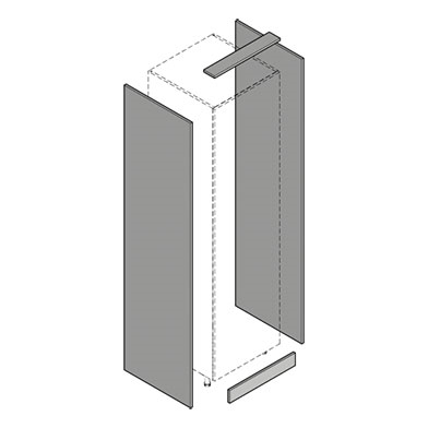Clad Pack for 600mm Wardrobe