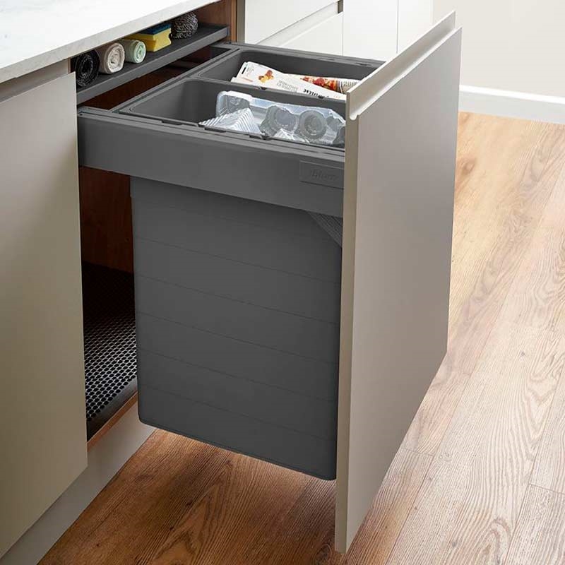 Eco Top Bin for 600mm Cabinet Orion Grey