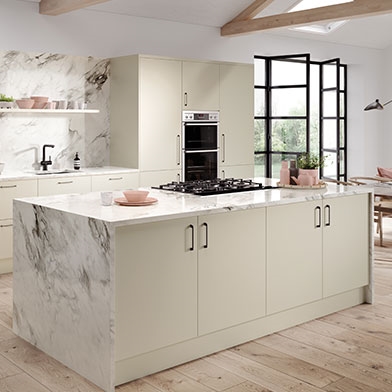 Firbeck Supermatt Cashmere Kitchen Doors