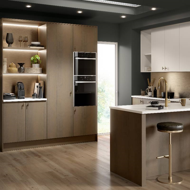 Valore Galvano Bronze Kitchen Doors