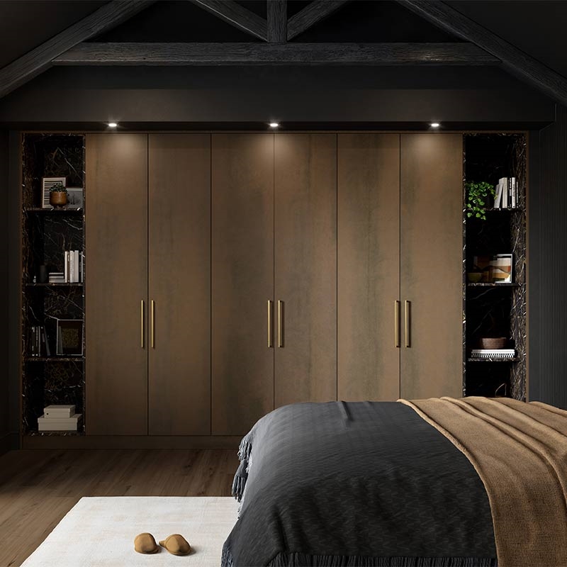 Valore Wardrobe Doors Galvano Bronze