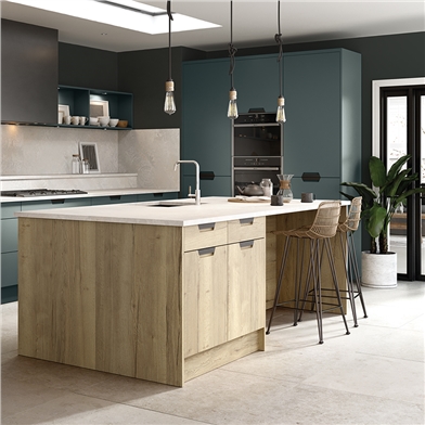 Bella Halifax Natural Oak Kitchen