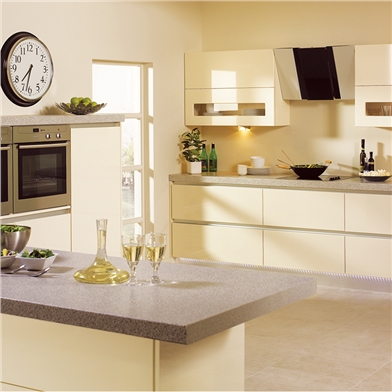 Bella High Gloss Cream Kitchen