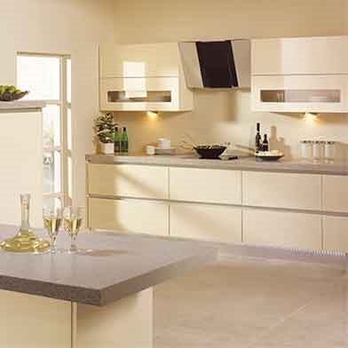 Bella High Gloss Cream Kitchen