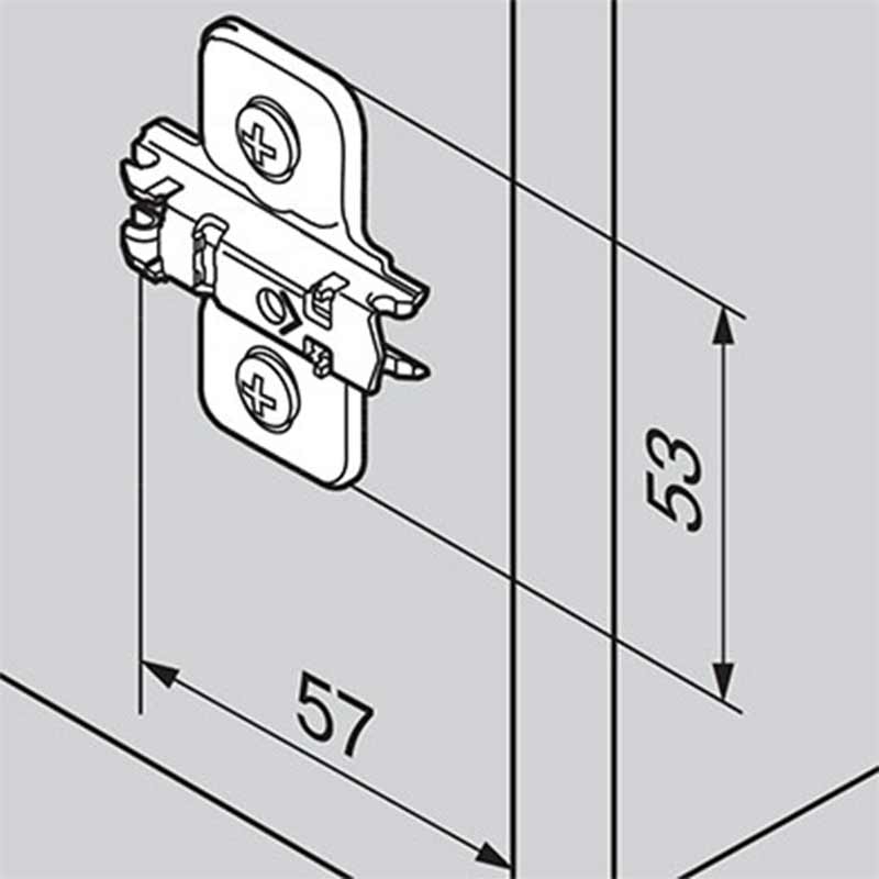 Cruciform Mounting Plate Drilling