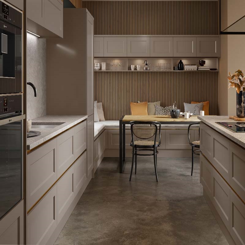 Bella Supermatt Clay Grey Fitted Kitchen