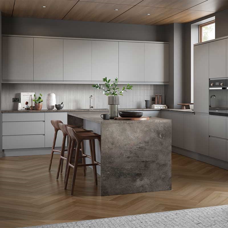 Opus Kitchen Doors - Super Matt Dust Grey