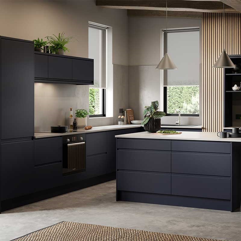 Opus Kitchen Doors - Super Matt Indigo Blue