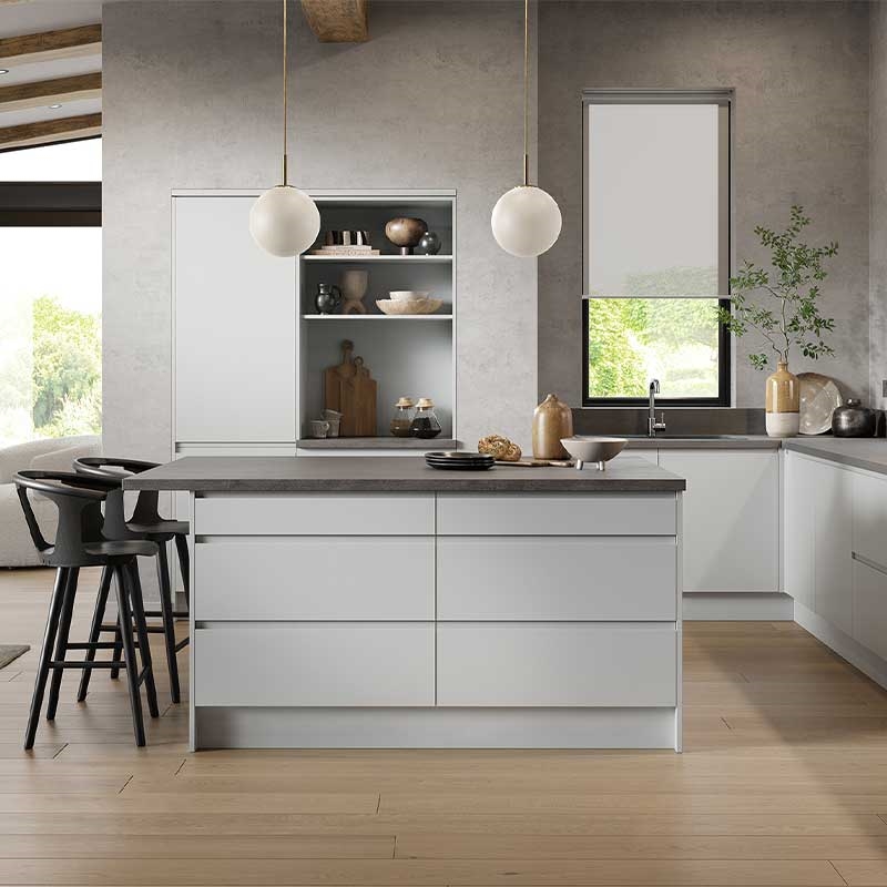 Opus Kitchen Doors - Super Matt Light Grey