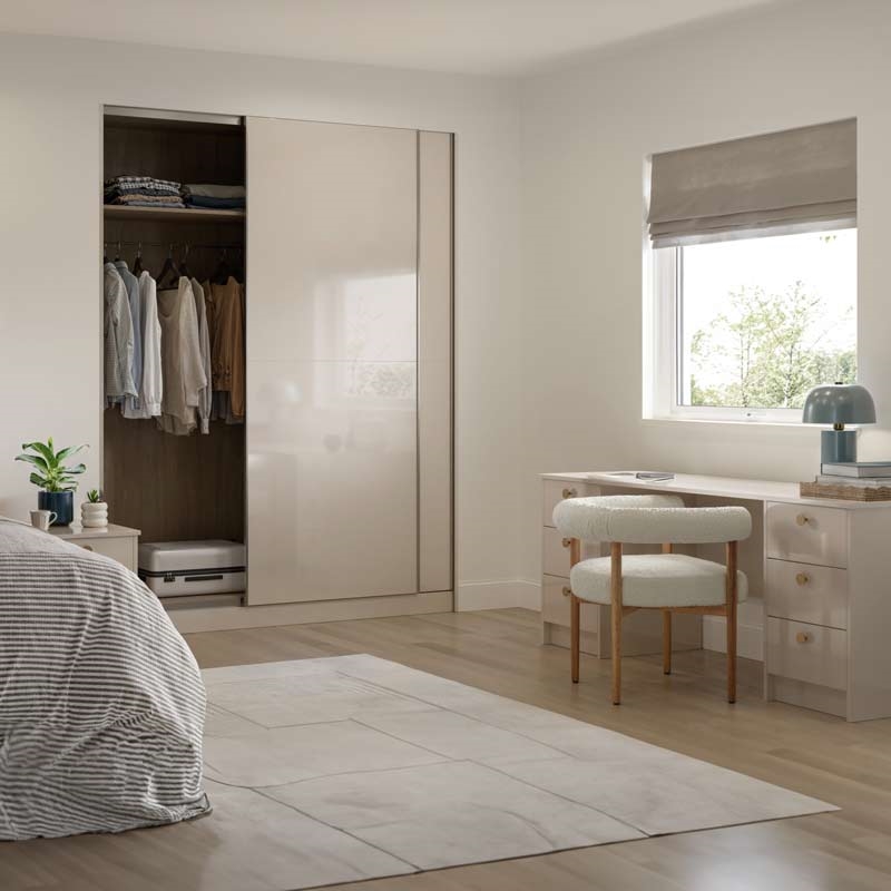 Ora Supergloss Cashmere Wardrobe Doors