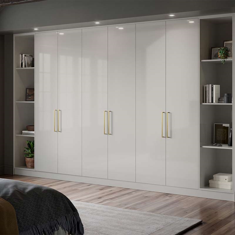 Ora Wardrobe Doors Supergloss Light Grey