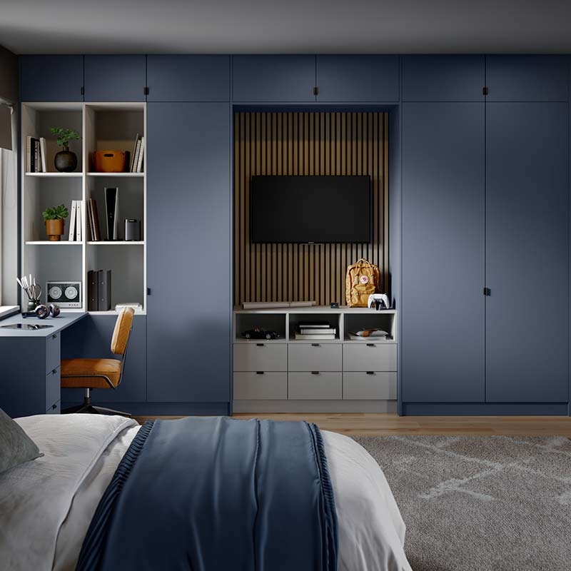 Ora Wardrobe Doors Supermatt Blue