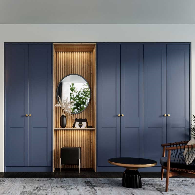 Fitted Bedroom with Shaker Design Wardrobe Doors
