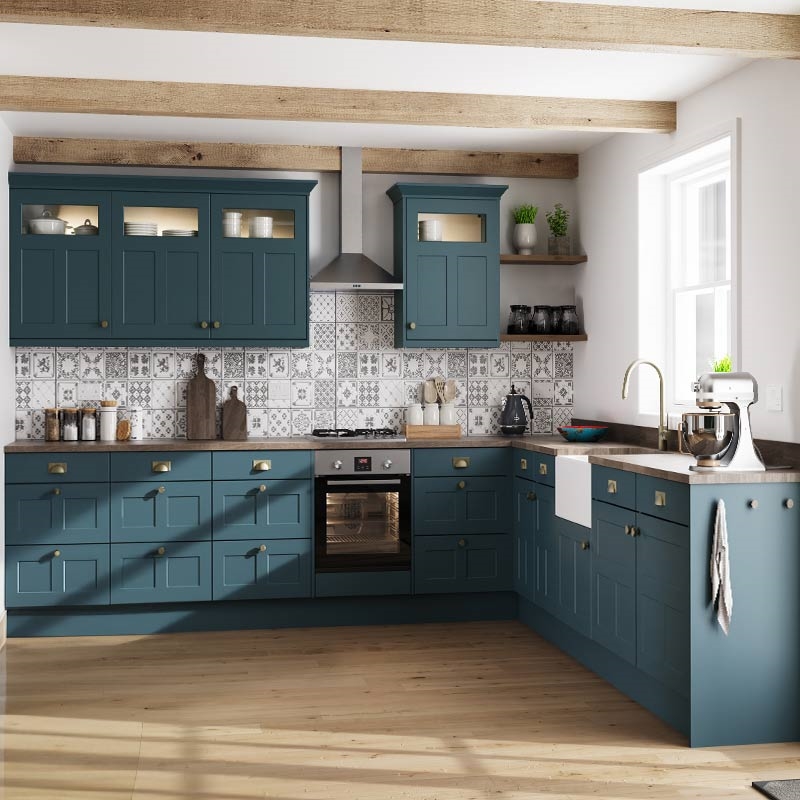Stratford Kitchen Doors Matt Colonial Blue