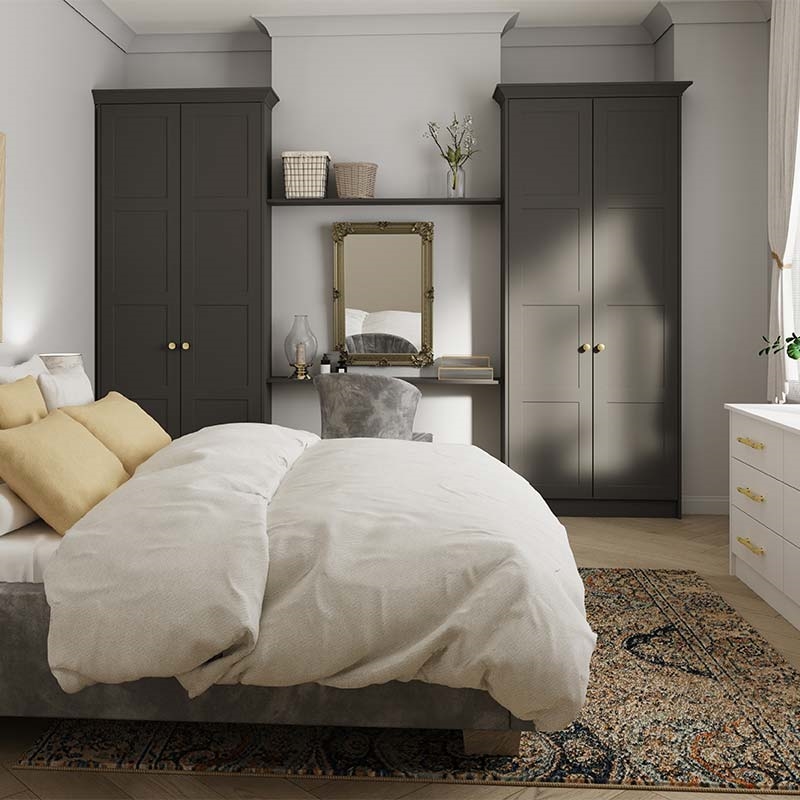 Fitted Bedroom with Stratford Wardrobe Doors