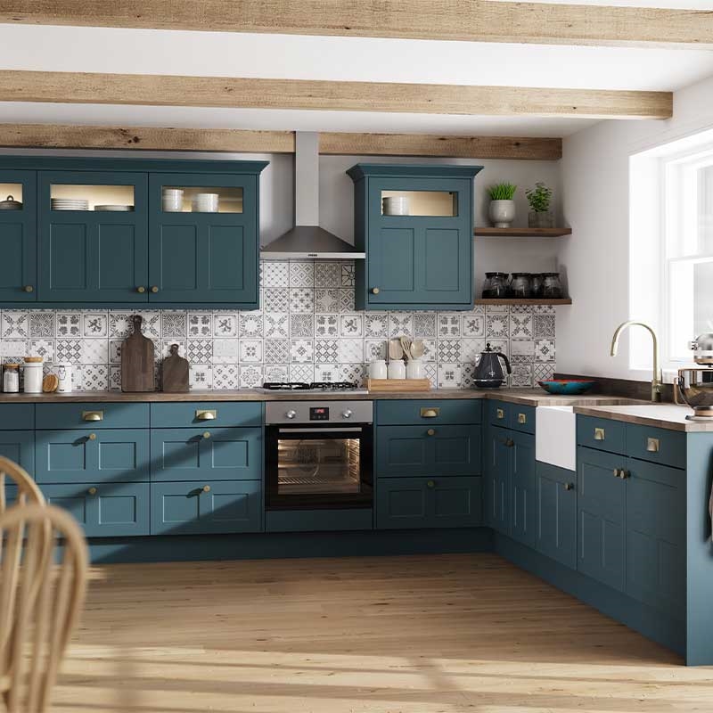 Stratford Kitchen Doors Matt Colonial Blue