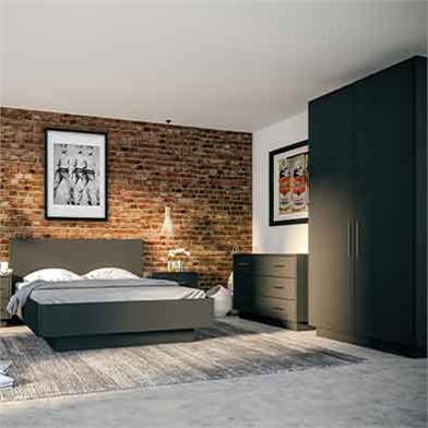Zurfiz Supermatt Graphite Bedroom
