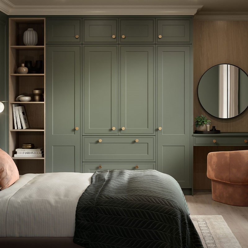 Fitted Wardrobe with Tullymore Wardrobe Doors