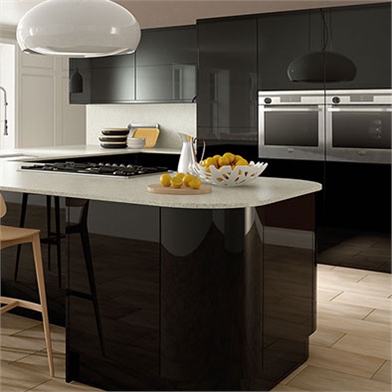 Ultra Gloss Black Kitchen Doors