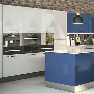 Zurfiz Kitchen Doors - Ultra Gloss Baltic Blue