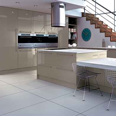 Zurfiz Ultragloss Metallic Champagne Kitchen