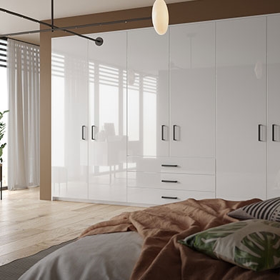 Zurfiz Ultragloss Glacier White Bedroom