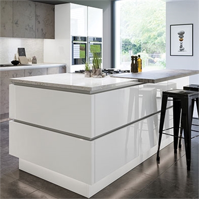 Zurfiz Kitchen Doors Ultra Gloss Glacier White