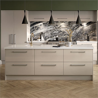 Zurfiz Kitchen Doors - Ultra Gloss Stone Grey