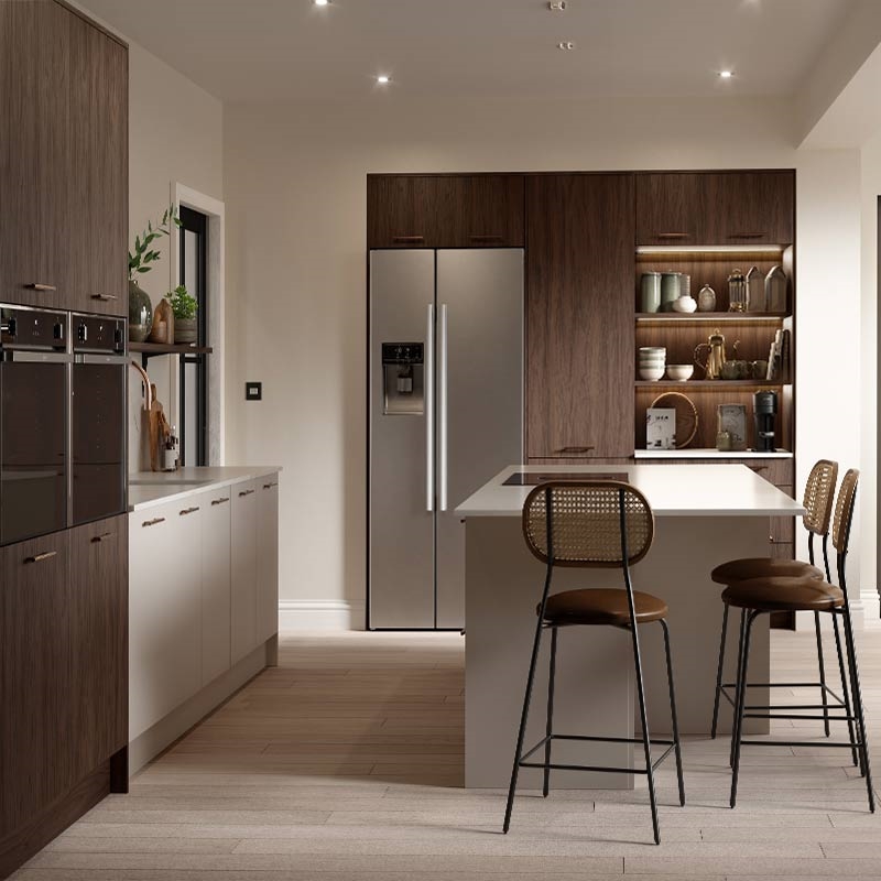 Valore Vanguard Walnut Kitchen Doors