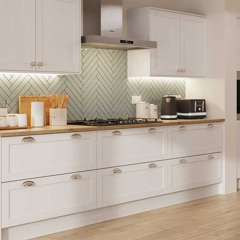 Waterford Kitchen Doors - Woodgrain Light Grey