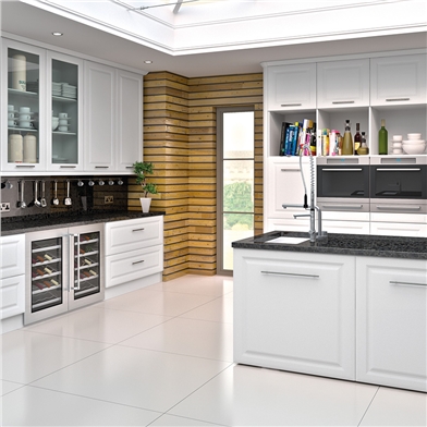 Fitted Kitchen Finished with York Kitchen Doors in Satin White