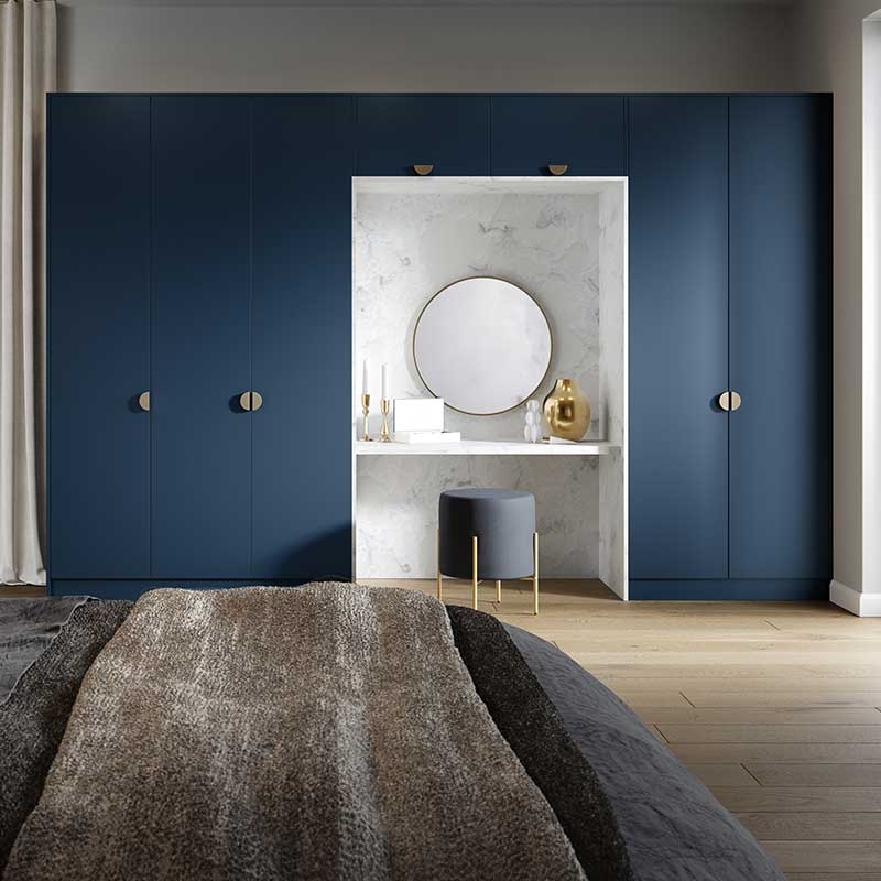 Supermatt Indigo Blue Fitted Bedroom