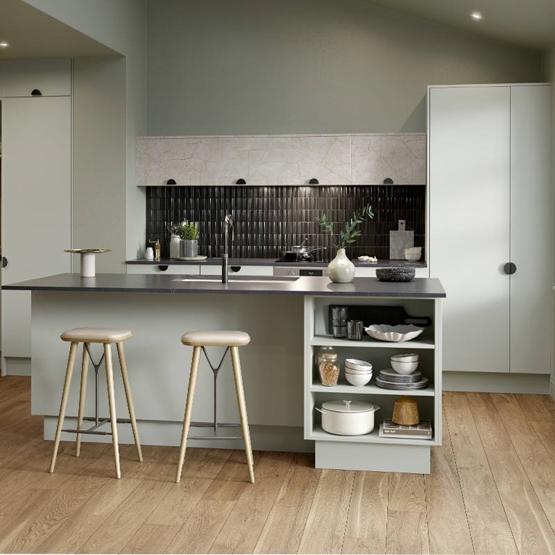 Zurfiz Supermatt Pistaschio Kitchen Doors