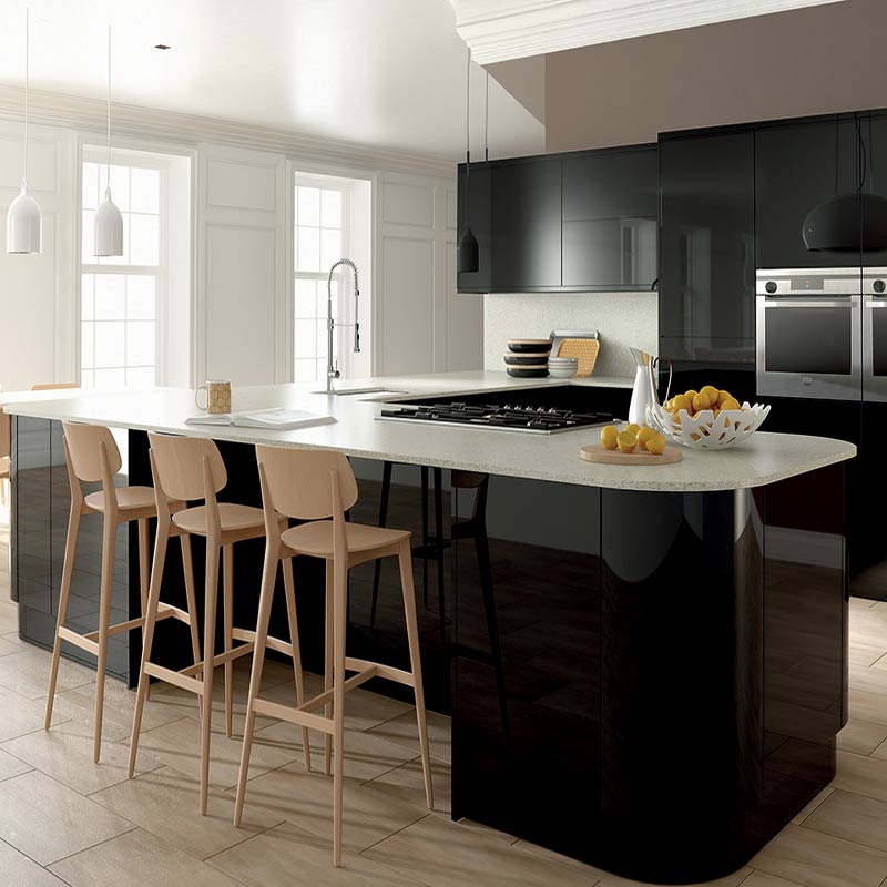 Ultra Gloss Black Kitchen Doors