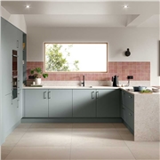 Ora Kitchen Doors, Colour Supermatt Aquamarine