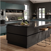 Zurfiz Serica Matt Black Kitchen Doors