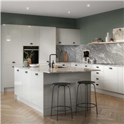 Ora Kitchen Doors in Supergloss Light Grey
